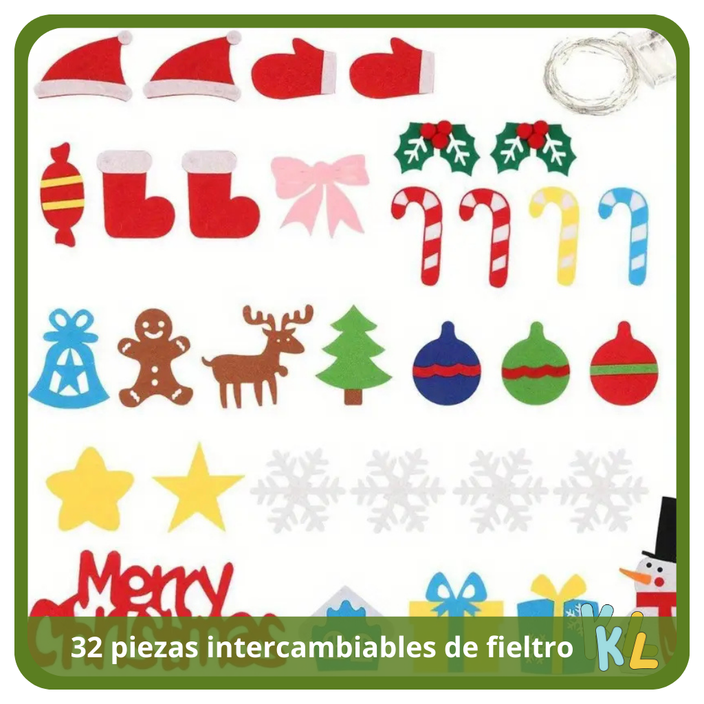 Árbol de Navidad de fieltro KiddieLand™